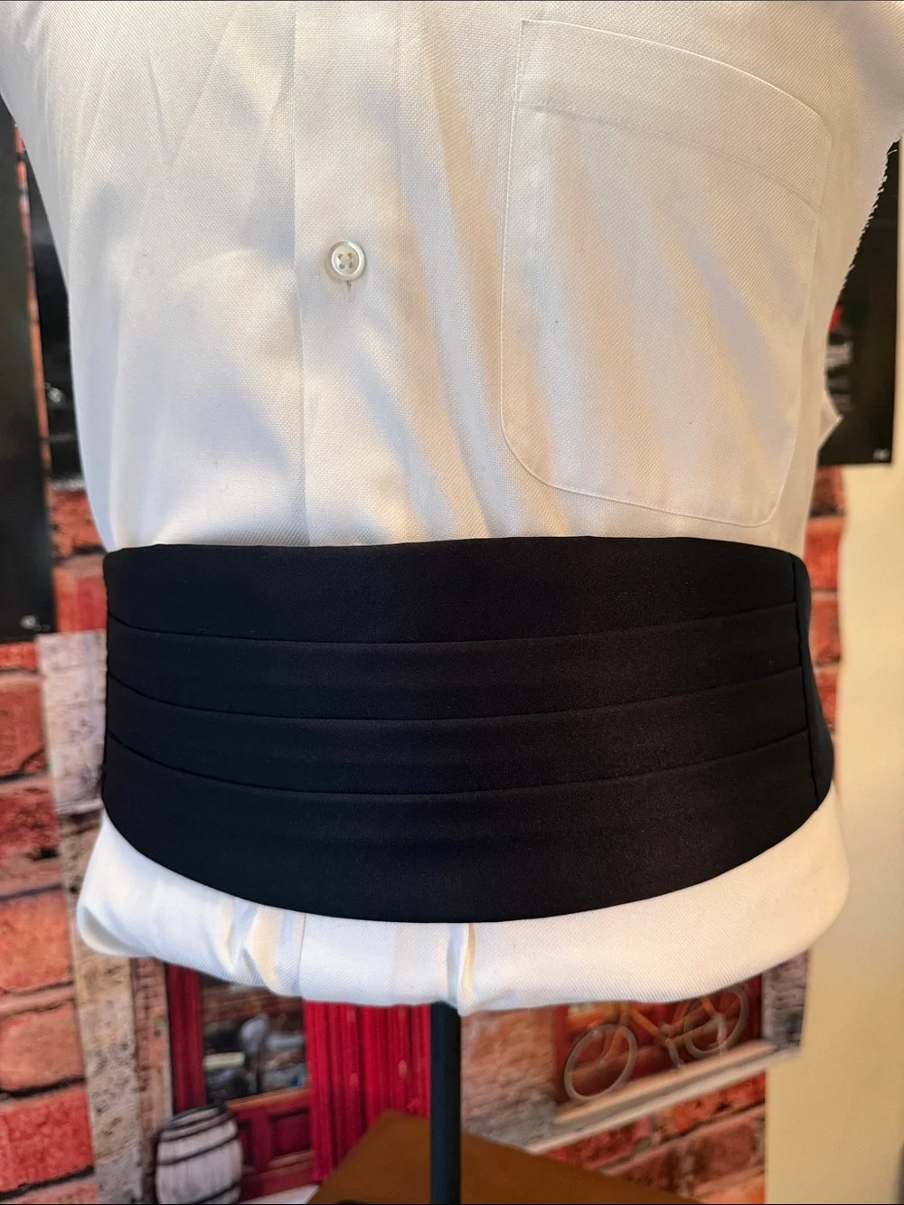Classic Black Cummerbund for Men